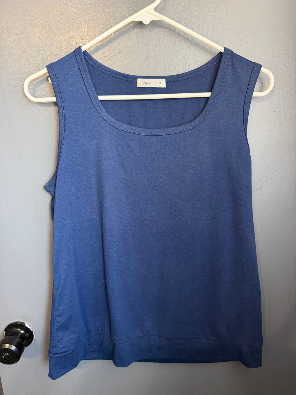 Wit & Wisdom Classic Navy Scoop Neck Tank